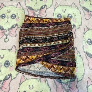 Full Tilt Tribal Mini Skirt